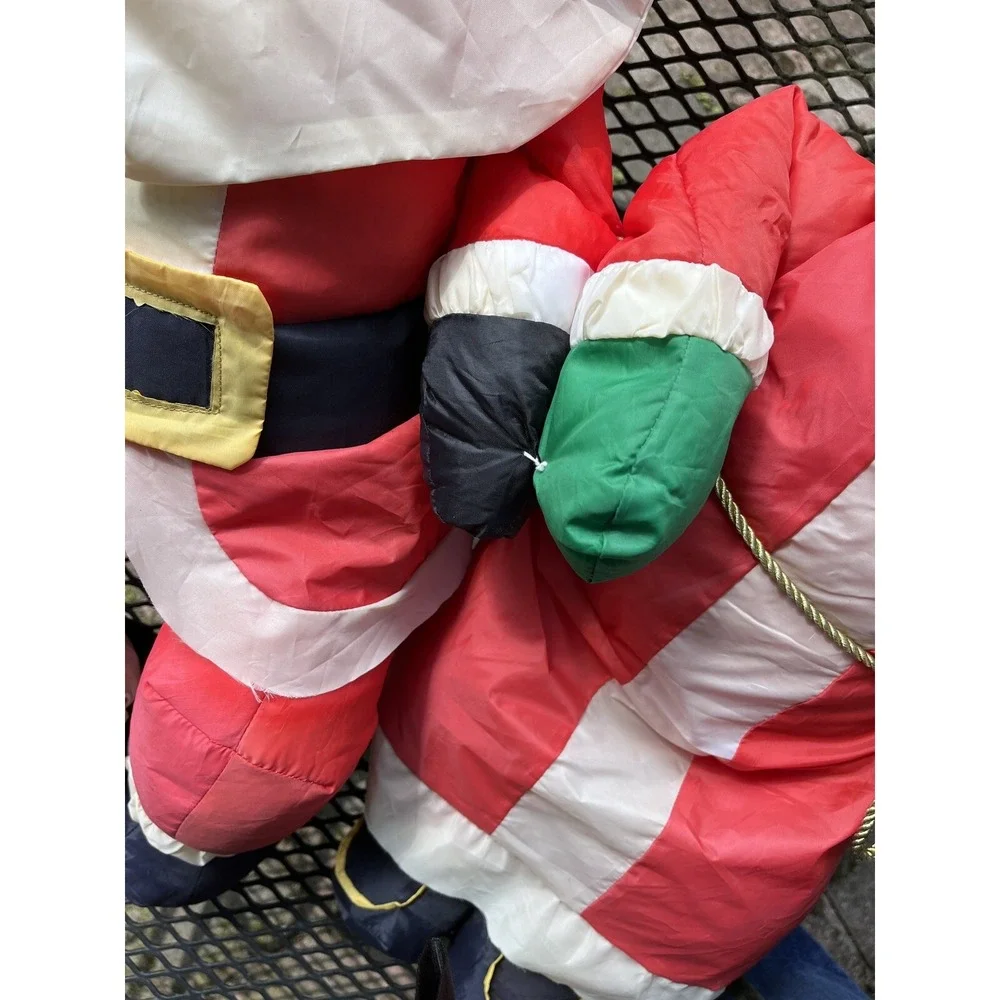 Gemmy Santa Claus & Mrs. Claus 26 Plush Sitting Puffy Plush Stuffed VTG RARE